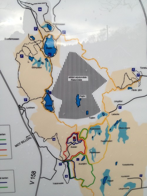 torrekullaleden karta von Frank Einsteins VandringsTips.se   Sandsjöbacka norra. Sisjön 