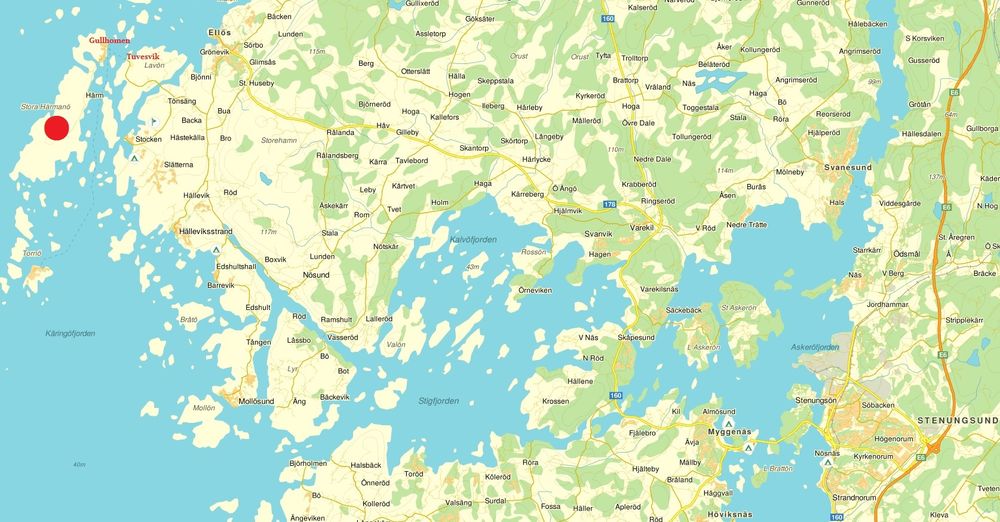 härmanö karta von Frank Einsteins VandringsTips.se   Härmanö naturreservat 