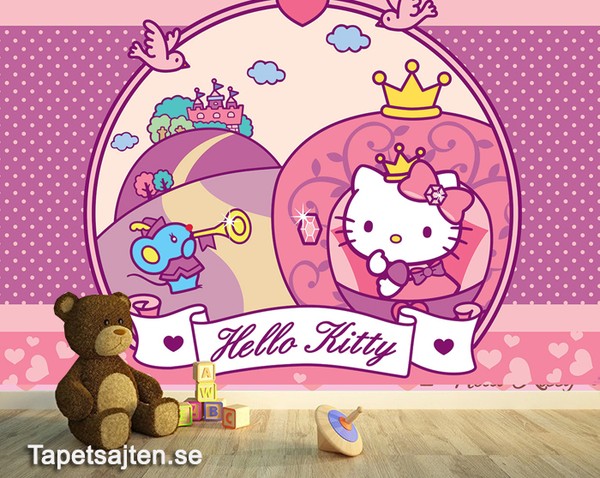 Rosa Tapeter Barnrum Hello Kitty Tapet Baby Tapet Barntapeter Tjejtapet Flickrum