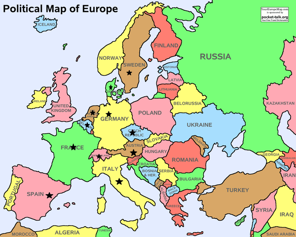 Karta Europa Vägbeskrivning | Karta