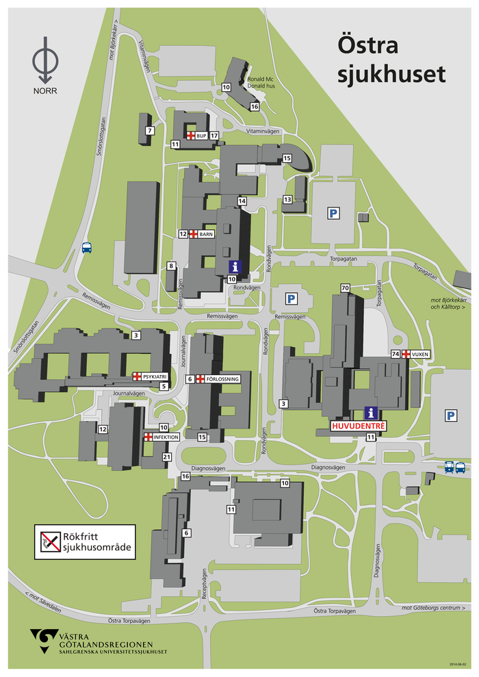 Karta östra Sjukhuset | Karta