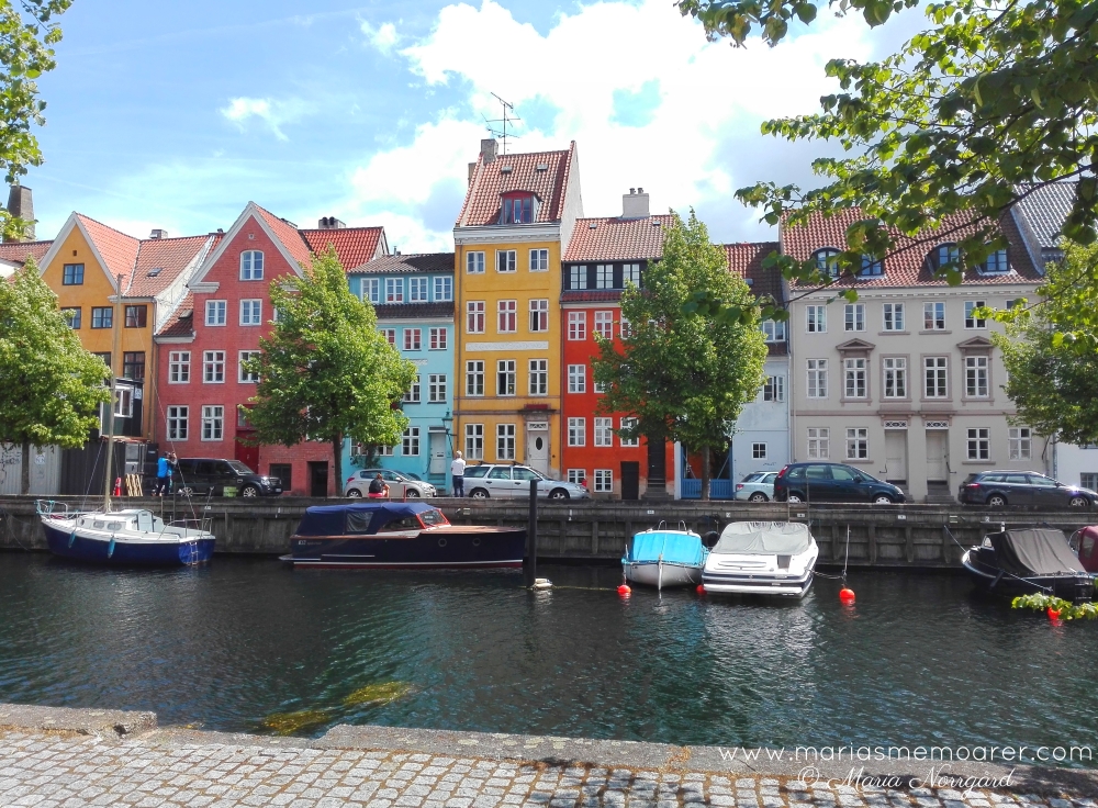 färgglada hus i Christianshavn, Köpenhamn