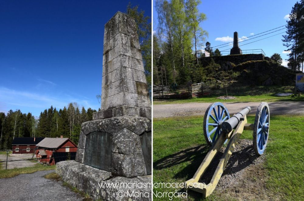 krigshistoria Sverige Finland - minnesstoden vid Oravais slagfält och Fänrik ståls center