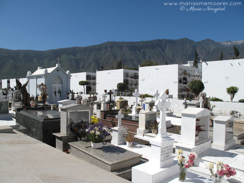 Teneriffa Kanarieöarna resefoton - katolsk begravningsplats