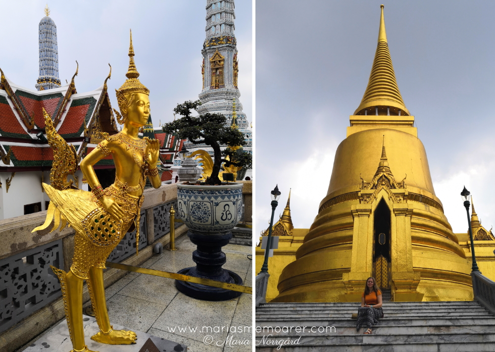 arkitektur och guld - pampiga Grand Palace i Bangkok är ett must-see