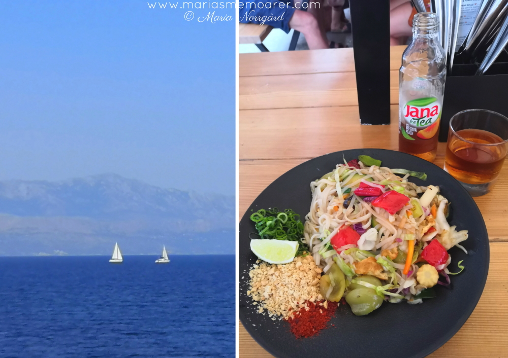 öar utanför Split, samt asiatisk mat i Split