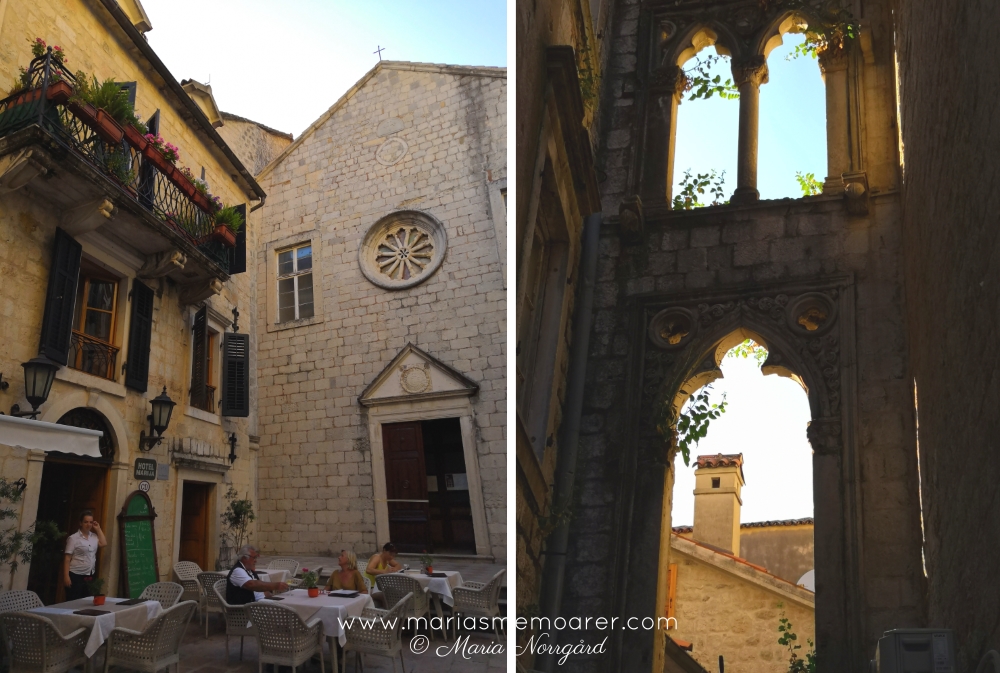 gamla byggnader i old town Kotor, Montenegro