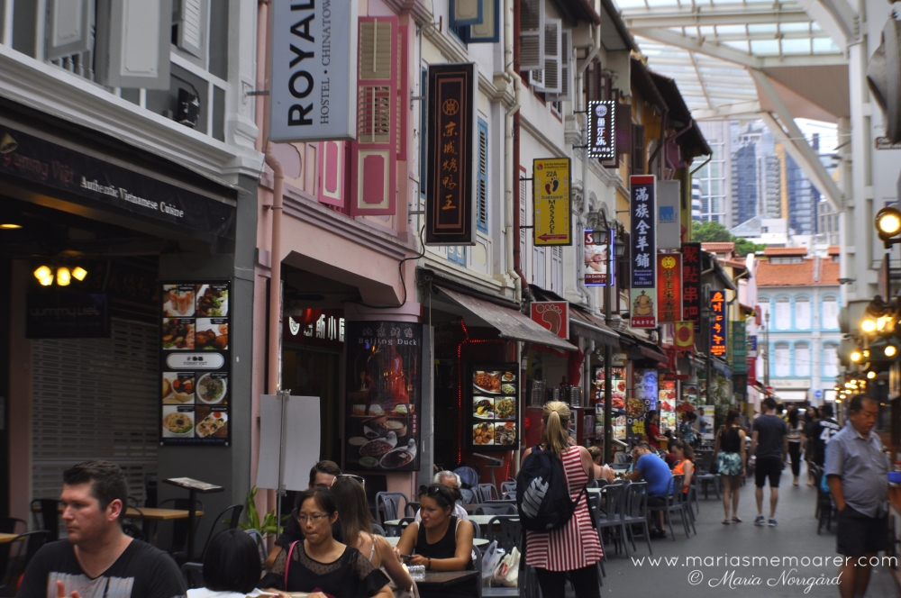 smakupplevelser i kinesiska stadsdelen i Singapore