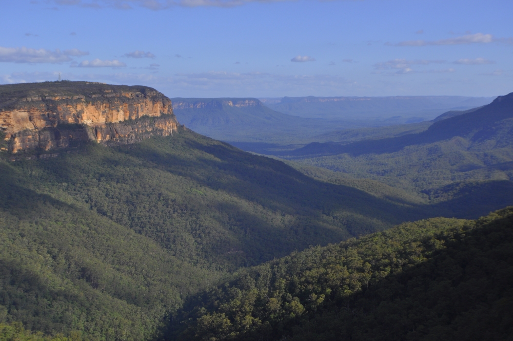 Views over Blue Mountains in Wentworth Falls / vy över Blue Mountains