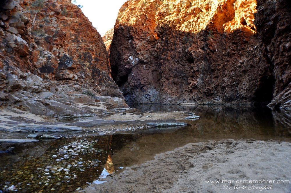 cold creek in West MacDonnell Ranges, Australia Red Centre