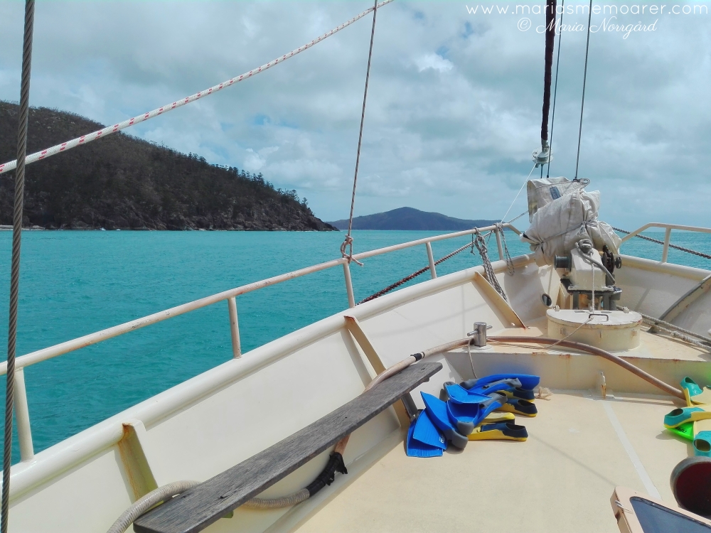 utflykt med segelbåt till Whitsunday Islands