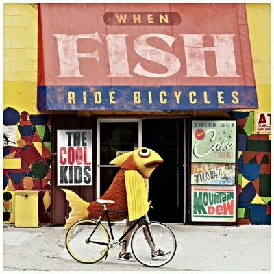 the cool kids when fish ride bicycles cover