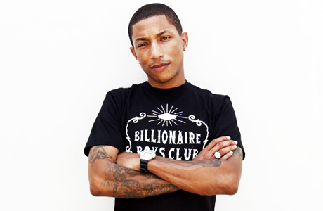 Pharrell, white BG.