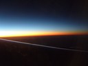 Sunrise before landing in Perth