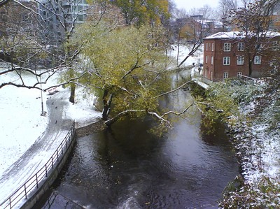 Första snön i Underbara Oslo