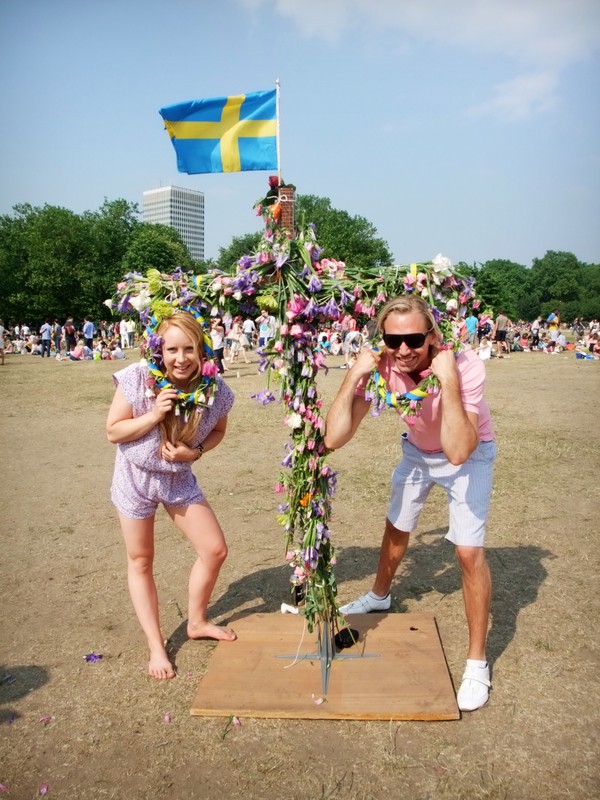 Svensk midsommarfirande i Hyde Park, 26/6 -10.
