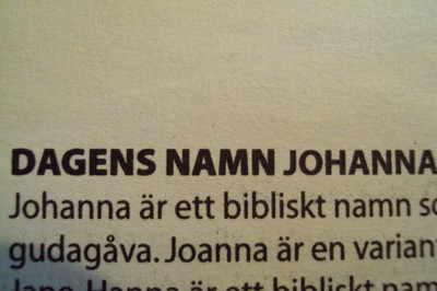 Om Johanna