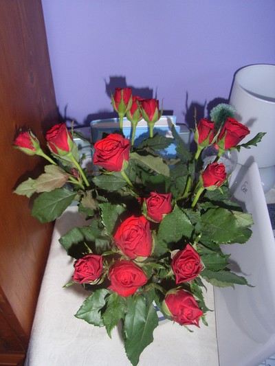 rosorna jag fick av Sam!