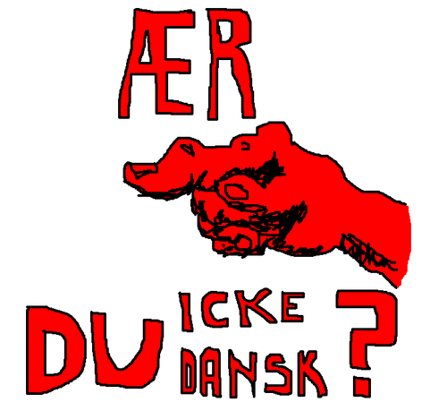 Radikal dansk antisemitistisk propaganda från 2008.