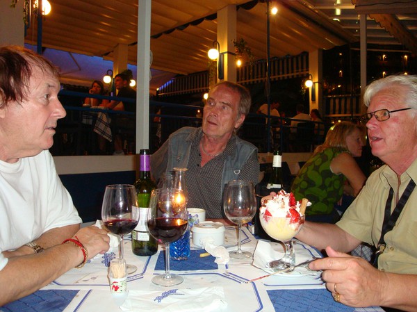 Tony Walter,Uffe Neidemar och Håkan Sterner i Magaluf,Mallorca 2011.