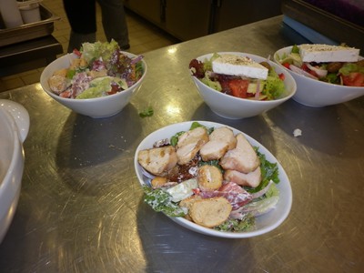 the salads of the a la cart menu