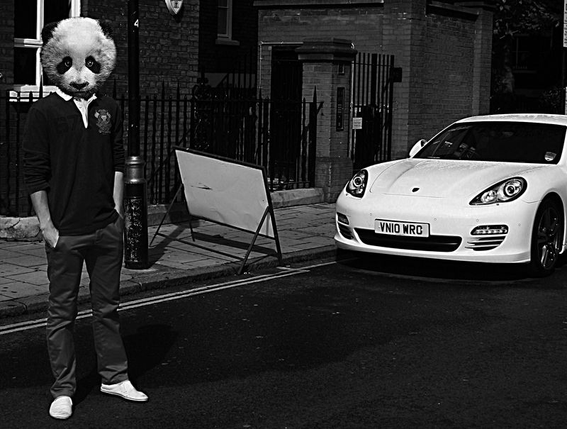 London Porsche Panamera Panda Christoffer Krook 2010 Street 