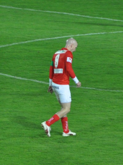 Henrik Rydström, med Sveriges kanske tajtaste shorts.