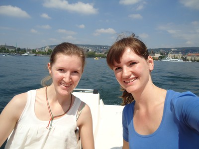 Trampbåt på Zürichsjön.