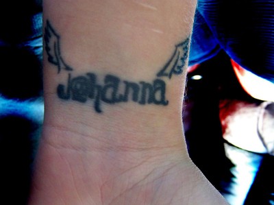 Min Tatuering på handleden.