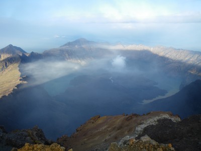 utsikt over kratern