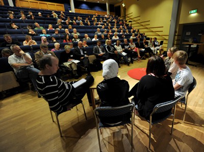 Panel med publik