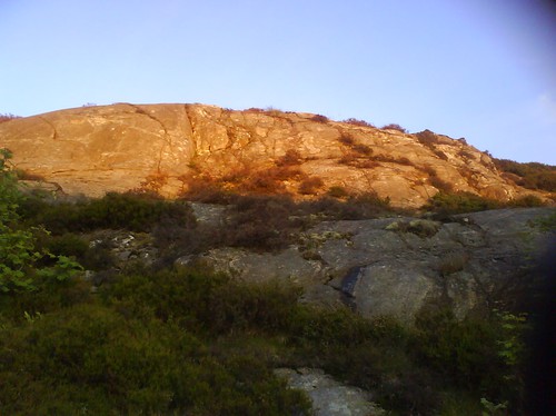 Solnedgång på berget, sommaren 2009