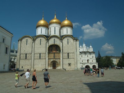 En av katedralerna på Kreml, byggd i slutet på 1400-talet.