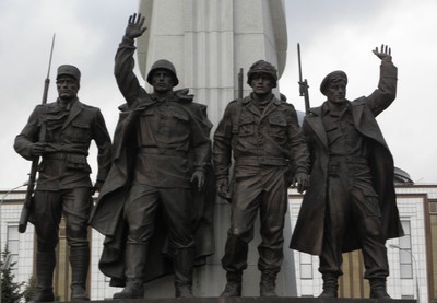 Monument tillägnad Tysklands kaputilation 1945.