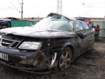Bilen efter olyckan