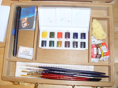 Akvarell låda