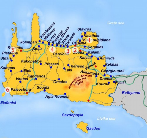Västra Kreta Karta – Karta 2020
