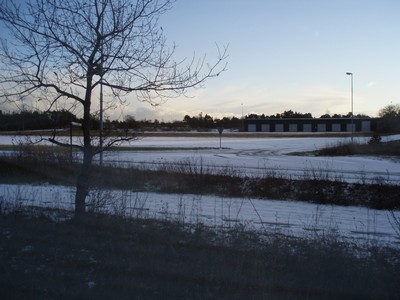 Snö i Fårösund
