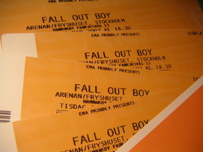fall out boy biljetter.