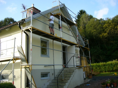 Huset målas om sept 2005
