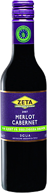 Zeta  Merlot Cabernet 2007  Italienskt ekologiskt odlat vin.