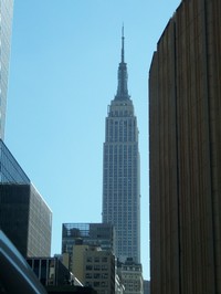 Empire State Building, utsikt från taxifönstret
