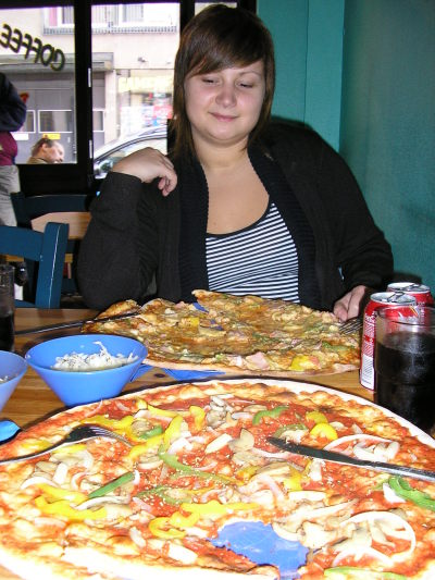 Giant pizzas