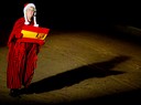 Spaniens flagga upp och ner. :P