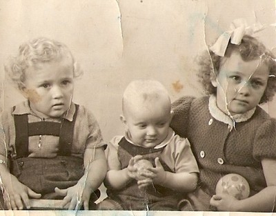 Tommy, pappa och Faster Inger 1950