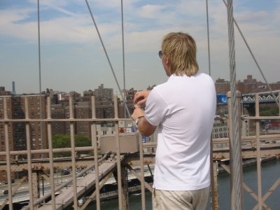Utsikten från Brooklyn Bridge är trevlig...