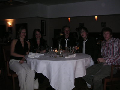 Lisa, Jag, Magnus, Sejer och Andreas på Zucchini.
