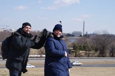 Denny, Evelina, Lincoln Memorial, The Washington Monument och The Capital Buidlning!