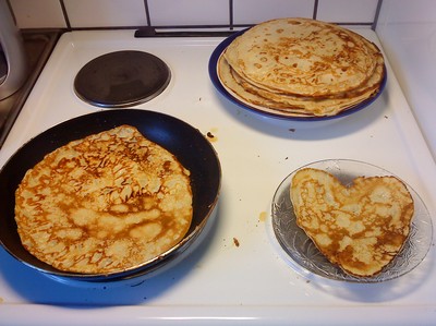 I made pancakes today.