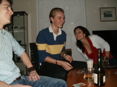 Christofer, Andreas och Vicky